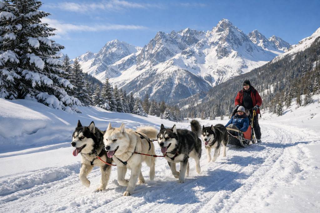 chien de traineau briancon : vivre une aventure nordique inoubliable face aux sommets